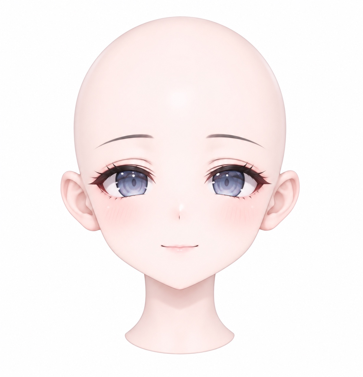 入力:髪を除いた頭部の正面。