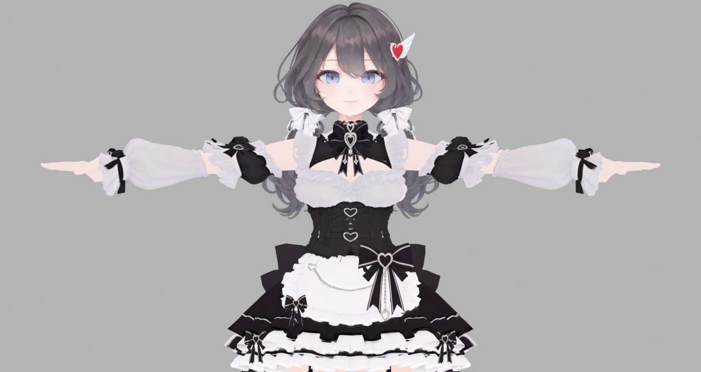 腕・袖・手先まで作り直した上半身。